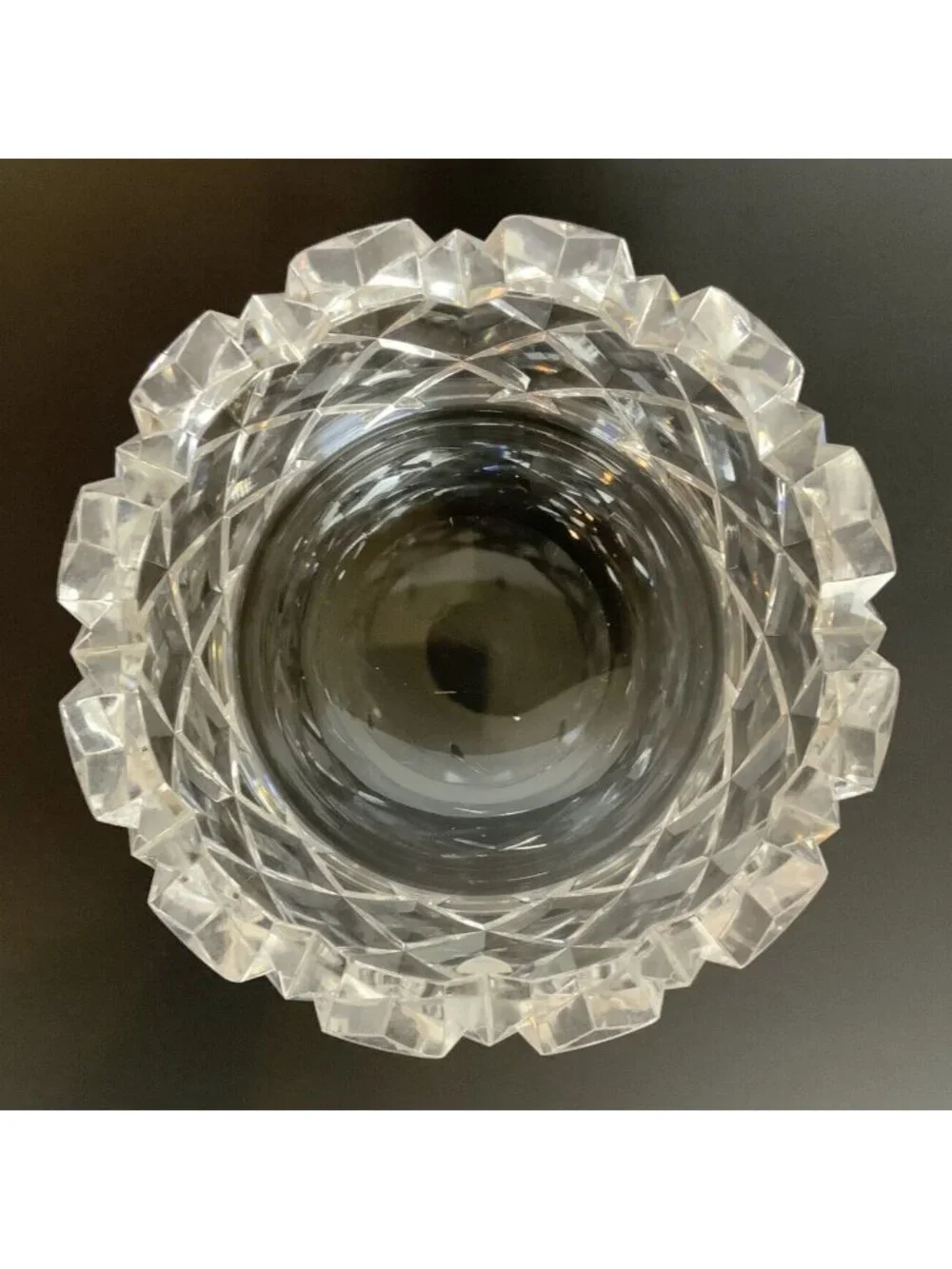 Orrefors Sofiero Medium Crystal Serving Bowl By Gunnar Cyrén